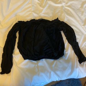 Ruffled Off the Shoulder Top (Brandy Melville)